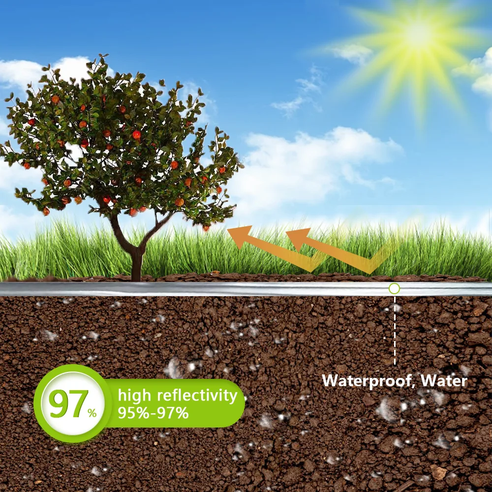 AgraHex Agricultural Reflective Mulch Film Product application scenarios image - agrahex.com